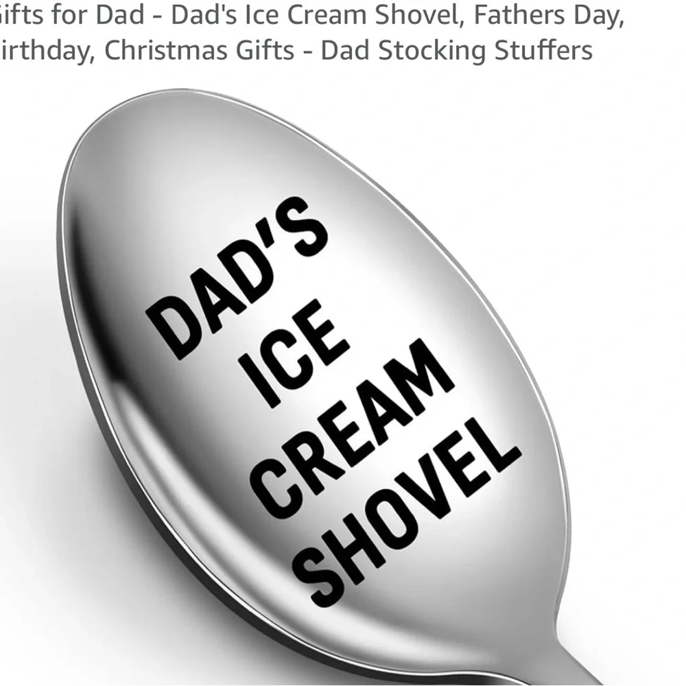 Lot of 11 Dad's Ice Cream Shovel - Silver set of 4 ice cream spoons 6 pieces .